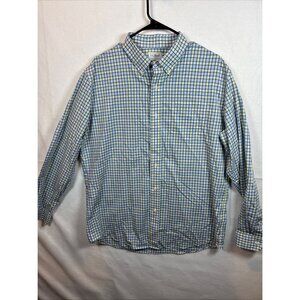 L.L. Bean Mens Slightly Fitted Button-Up Checkered Shirt Size L-Reg